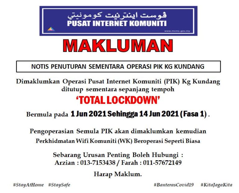 lockdown notis